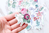 flowers and plants  stickers set/ Planner Stickers/ Filofax Stickers/beautifukl stickers/Floral Scrapbook Sticker