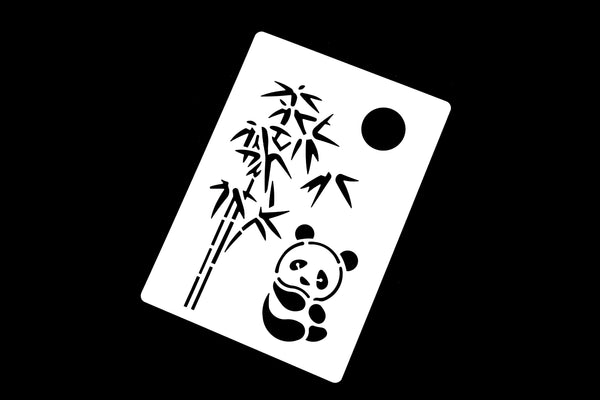 Plastic Panda Stencil/Bamboo Forest Planner Stencil/Notebook Stencil/sun  stencil /wreath stencil /Bullet Journal Stencil/