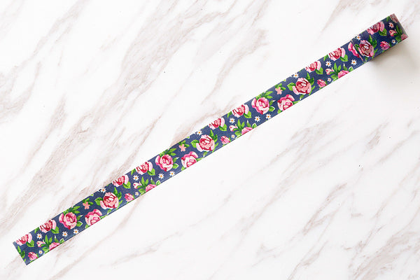 rose  Washi tape/ Floral Washi Tape/Striped Washi / Masking tape/ japanese washi tape/Planner Supplies