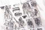 Princess clear stamp /king and queen clear stamp/Carriage clear stamp /happily ever after clear stamp/unicorn happy birthday stamp