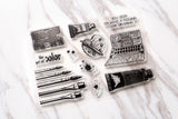 Painting tools Clear Rubber Stamp/artist Clear Stamp/journal accessaries