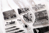 Painting tools Clear Rubber Stamp/artist Clear Stamp/journal accessaries