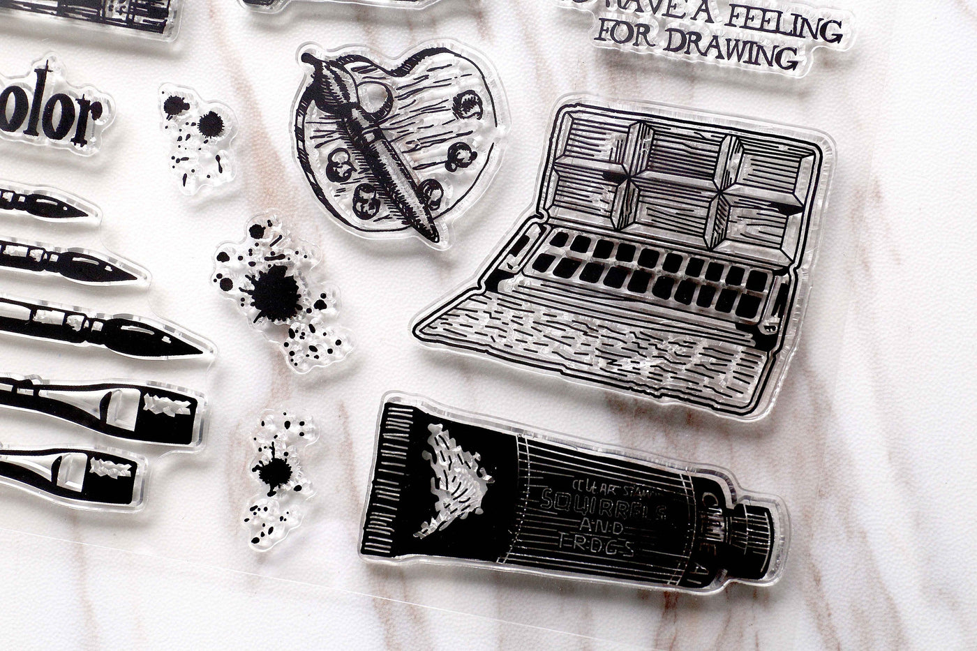 Painting tools Clear Rubber Stamp/artist Clear Stamp/journal accessaries