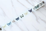 Blue Butterfly Washi Tape/butterfly washi tape /butterfly with flowers washi tape / japanese washi tape/Planner Supplies