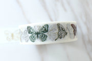 Blue Butterfly Washi Tape/butterfly washi tape /butterfly with flowers washi tape / japanese washi tape/Planner Supplies