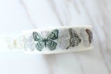 Blue Butterfly Washi Tape/butterfly washi tape /butterfly with flowers washi tape / japanese washi tape/Planner Supplies