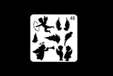 Cupid Plastic Stencil / Angel, Wings  Planner Stencil,/Bullet Journal Stencil/ Soft Plastic  /Bullet Journal Stencil/ plastic Stencil