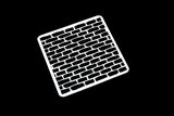 Brick Stencil, Bricks, Rugged Edge, Plastic Stencil, Bullet Journal Stencil /Bullet Journal Stencil/ plastic Stencil