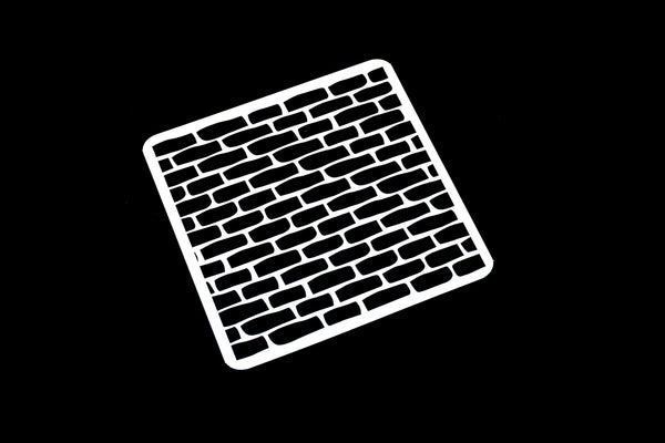 Brick Stencil, Bricks, Rugged Edge, Plastic Stencil, Bullet Journal Stencil /Bullet Journal Stencil/ plastic Stencil