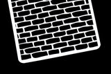 Brick Stencil, Bricks, Rugged Edge, Plastic Stencil, Bullet Journal Stencil /Bullet Journal Stencil/ plastic Stencil