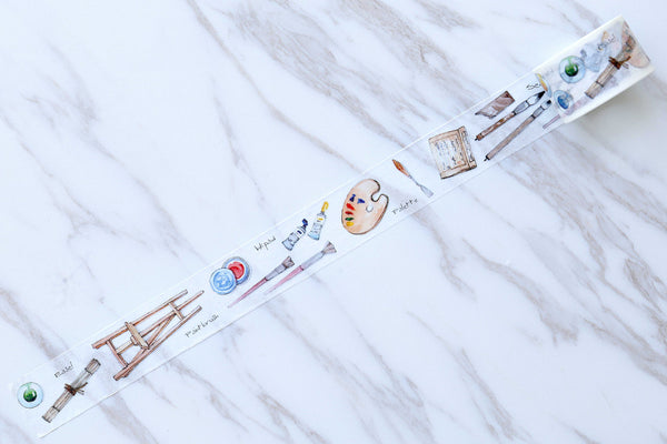 Drawing Washi Tape/pen brush washi tape Masking Tape/ Travel Journaling Wrap Tape/ Deco Tape/planner  washi tape