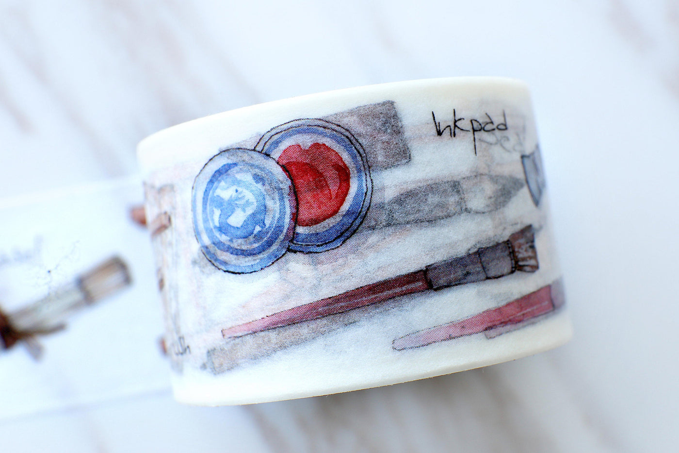 Drawing Washi Tape/pen brush washi tape Masking Tape/ Travel Journaling Wrap Tape/ Deco Tape/planner  washi tape