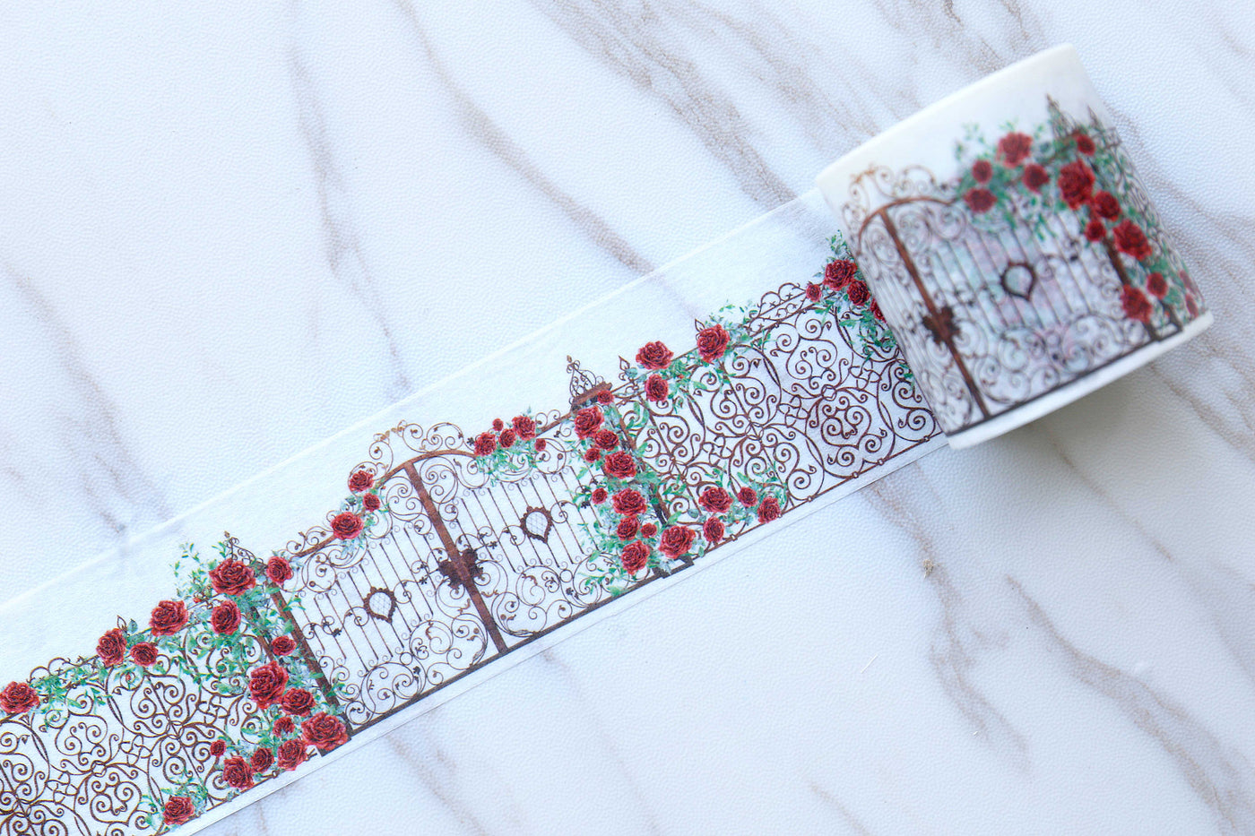 Rose Washi Tape/ Rose Manor Washi Tapes/Japanese washi Tape/Decorative Stickers / red rose washi tape/beautiful flowers  washi tape