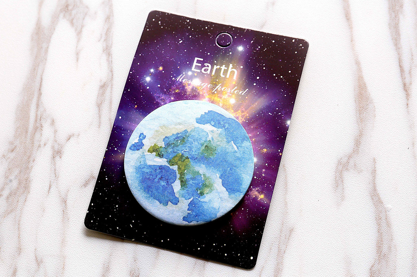 Bule sticky notes /Beautiful Sticky notes /black White Marble sticky notes/saturn sticky notes /planner sticky notes/cute stationery