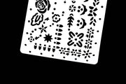 rose stencil /Journal Stencil /Notebook Stencil/flowers  stencil /Bullet Journal Stencil/star stencil /dot stencil