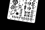 rose stencil /Journal Stencil /Notebook Stencil/flowers  stencil /Bullet Journal Stencil/star stencil /dot stencil