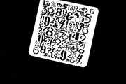 Number  stencil /date Journal Stencil /Notebook Stencil/ symbol stencil /Bullet Journal Stencil/ plastic Stencil