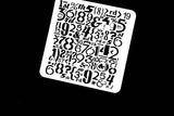 Number  stencil /date Journal Stencil /Notebook Stencil/ symbol stencil /Bullet Journal Stencil/ plastic Stencil