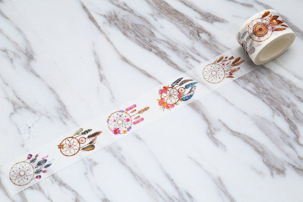 Dreamcatcher Washi Tape/Feather  Washi Tape/ Pretty Feather Dream Catcher Washi Tape/ DIY  scrapbook washi tape