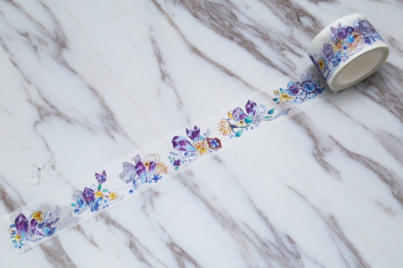 Purple Crystal Washi Tape  / speical ink washi tape / Masking tape/ japanese washi tape/Planner Supplies/