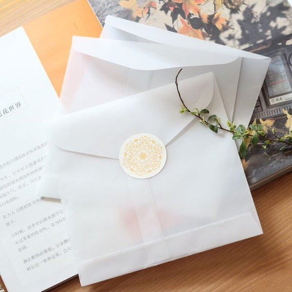Square Transparent  Envelopes / white clear envelopes/Clear Envelopes / Glassine Envelopes/gift packing