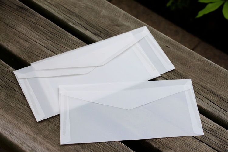 Rectangle Transparent Envelopes /wedding invitation envelopes