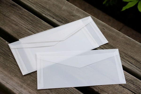 Rectangle Transparent  Envelopes /wedding invitation  envelopes / white clear envelopes/Clear Envelopes / Glassine Envelopes/gift packing