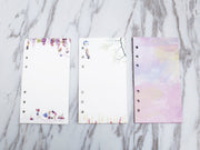 personal  Planner Inserts /colorful blank Inserts /personal size planner insert /leaves and grape planner  insert /colorful blank insert