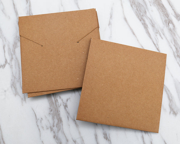 Recycled  Rigid Kraft Paper 3 CD Sleeves /Kraft sleeves /kraft envelope /CD envelopes