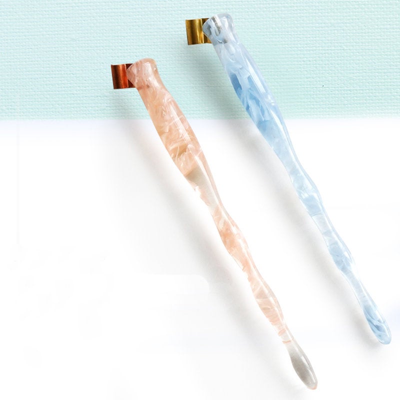 Calligraphy Pen /pink and blue color  Calligraphy /Dip Pen / Pointed Pen / Modern Pointed Pen / Oblique Pen Holder