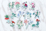 flowers and plants  stickers set/ Planner Stickers/ Filofax Stickers/beautifukl stickers/Floral Scrapbook Sticker