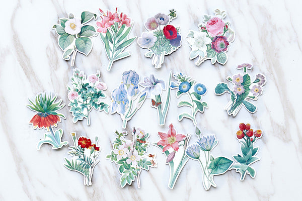 flowers and plants  stickers set/ Planner Stickers/ Filofax Stickers/beautifukl stickers/Floral Scrapbook Sticker