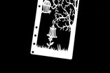 Cage Bullet Stencil / Journal Stencil /tree breach  Notebook Stencil/ Planner Stencil/ Planner Accessory/flowers  Plastic stencil