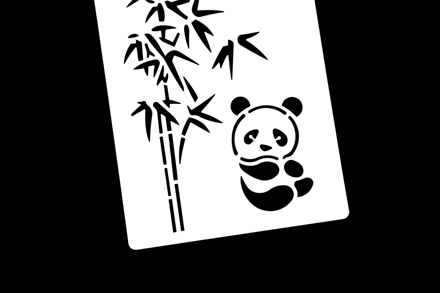 Plastic Panda Stencil/Bamboo Forest Planner Stencil/Notebook Stencil/sun  stencil /wreath stencil /Bullet Journal Stencil/