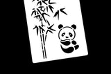 Plastic Panda Stencil/Bamboo Forest Planner Stencil/Notebook Stencil/sun  stencil /wreath stencil /Bullet Journal Stencil/