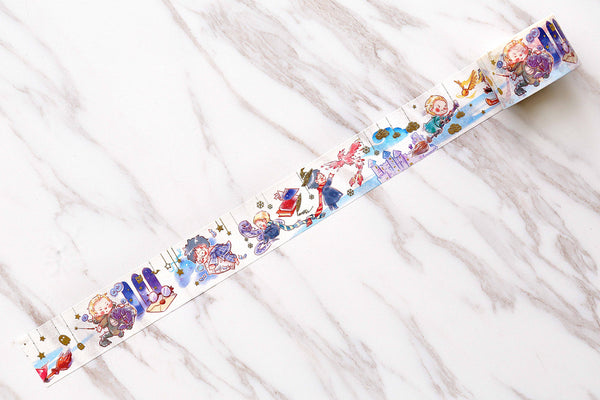 Magic wizard boy washi tape/Draco Malfoy Gold Foil Deco Tape /Magic School Washi Tape,Masking Washi Tape,sakura washi