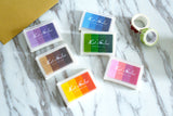 24 Colors Gradient Ink pad /Multicolor rainbows stamps/Ink Pads DIY Multicolor Papers Febric Wood Rainbows/Graduated Colors Rainbow Ink