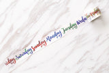 My week Washi Tape/Seven days  gift  Washi Tape/colorful monday to friday  Washi Tape/birthday Washi Tape / masking tape/gift wrapping tape