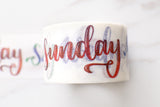 My week Washi Tape/Seven days  gift  Washi Tape/colorful monday to friday  Washi Tape/birthday Washi Tape / masking tape/gift wrapping tape