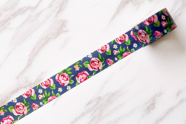 rose  Washi tape/ Floral Washi Tape/Striped Washi / Masking tape/ japanese washi tape/Planner Supplies