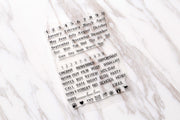 Weekly  Clear Rubber Stamp/months Clear Stamp/daily  transparent clear stamp/numbers clear stamp