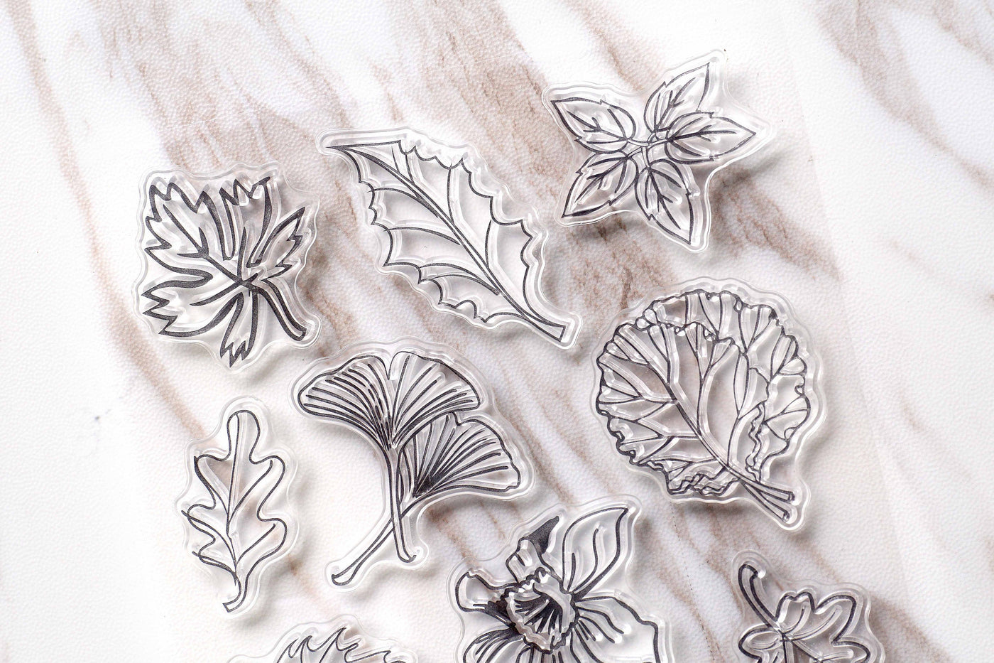 leaves  Clear Rubber Stamp/maple  leaves  Clear Stamp/cute leaves transparent clear stamp/beautiful leaves  clear stamp