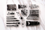 Painting tools Clear Rubber Stamp/artist Clear Stamp/journal accessaries