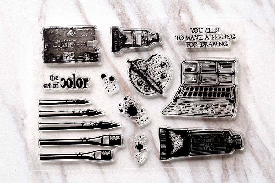 Painting tools Clear Rubber Stamp/artist Clear Stamp/journal accessaries