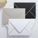 6 colors Gold Foil Bordered Envelope/ envelope for wedding /envelopes for invitation wedding/colorful invitation envelope