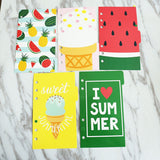 Summer  Planner Dividers/l love summer planner  dividers /A5 dividers /Personal dividers /watermelon Planner divider set /
