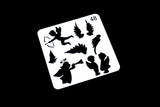 Cupid Plastic Stencil / Angel, Wings  Planner Stencil,/Bullet Journal Stencil/ Soft Plastic  /Bullet Journal Stencil/ plastic Stencil