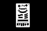 key Bullet Journal Stencil /banner Planner Stencil/flag  Planner Accessory/ Notebook Stencil/Bullet Journal Stencil/ plastic Stencil