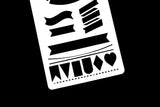 key Bullet Journal Stencil /banner Planner Stencil/flag  Planner Accessory/ Notebook Stencil/Bullet Journal Stencil/ plastic Stencil