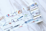 Drawing Washi Tape/pen brush washi tape Masking Tape/ Travel Journaling Wrap Tape/ Deco Tape/planner  washi tape